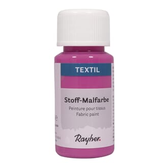 Tekstilmaling - Pink, flaske 50 ml