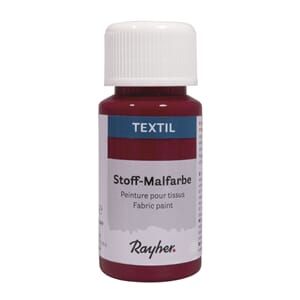 Tekstilmaling - Vinrød, flaske 50 ml