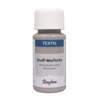 Tekstilmaling - Grå, flaske 50 ml