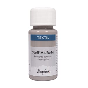 Tekstilmaling - Grå, flaske 50 ml