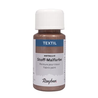 Tekstilmaling - Mokka metallik, flaske 50 ml