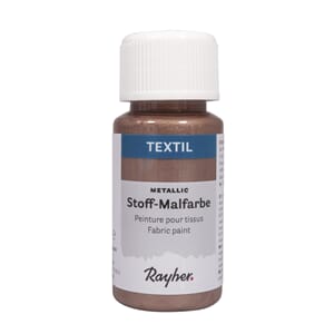 Tekstilmaling - Mokka metallik, flaske 50 ml