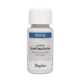 Tekstilmaling - Irridesent glitter, flaske 50 ml