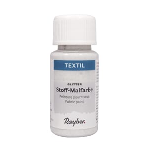 Tekstilmaling - Irridesent glitter, flaske 50 ml