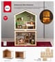 Byggesett - Mini hus, str 22,5x12x19 + 21x12x14,5 cm