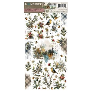 49 And Market - Campfire Memor Rub-On 6x12 inch Transfer Set