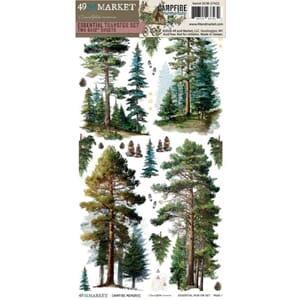 49 And Market - Campfire Memor Rub-On 6x12 inch Transfer Set