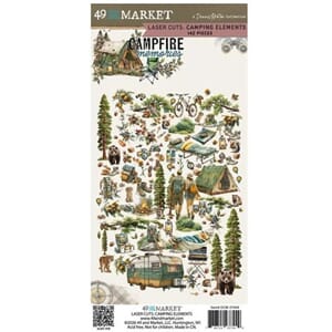 49 And Market - Camping Campfire Memories Laser Cut Elements