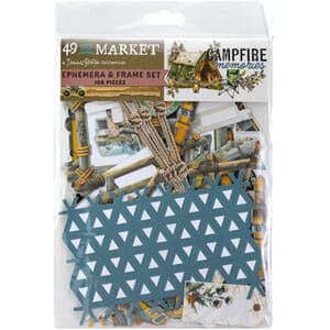 49 And Market - Campfire Memories Ephemera & Frame Set