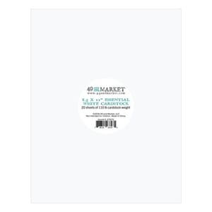 49 and Market - Essential White 8.5x11 Inch Cardstock