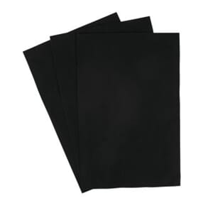 Tekstil filt - Sort, tykkelse 0,8-1 mm, 20x30 cm, 1 ark