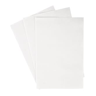 Tekstil filt - Hvit, tykkelse 0,8-1 mm, 20x30 cm, 1 ark