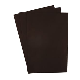 Tekstil filt - Mørk brun, tykkelse 0,8-1 mm, 20x30 cm, 1 ark