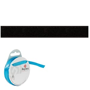 Sateng bånd 7mm - Sort, 10 meter