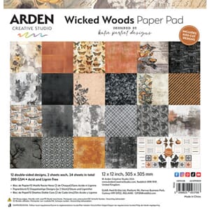 Arden - Wicked Woods 12x12 Inch Paper Pad