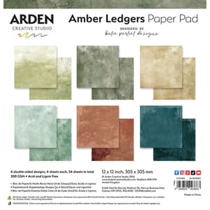 Arden - Amber Ledgers 12x12 Inch Paper Pad Solids by Katie P