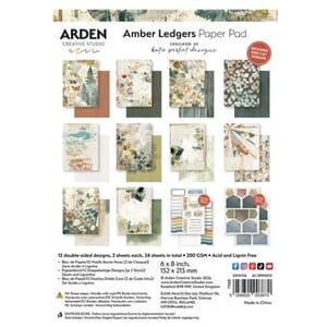 Arden - Amber Ledgers 6x8 Inch Paper Pad