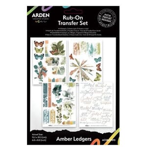 Arden - Amber Ledgers 6x8 Inch Rub-On Transfer Set
