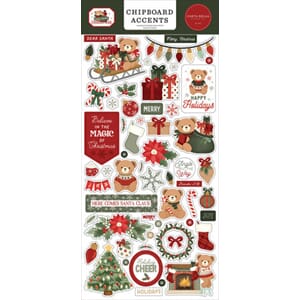 Carta Bella - Have A Beary Christmas 6x13 Inch Chipboard Acc