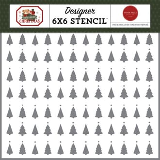 Carta Bella - Trim The Trees Stencil Have A Beary Christmas