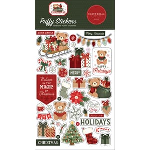 Carta Bella - Have A Beary Christmas Puffy Stickers