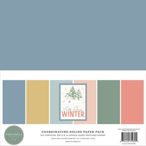 Carta Bella - Silly Goose Winter 12x12 Inch Solids Paper Pac