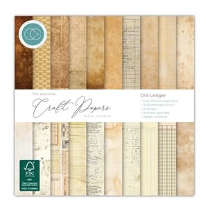 Craft Consortium - Old Ledger 6x6 Inch Premium Paper Pad