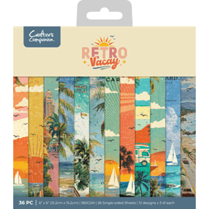 Crafter's Companion - Retro Vacay 6x6 Inch Paper Pad