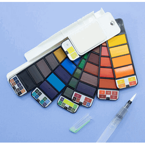 Crafters Companion - Flip Watercolour Paint Palette, 42 farg