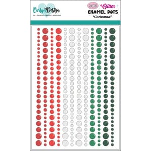 CarlijnDesign - Christmas Glitter Enamel Dots