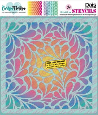 CarlijnDesign - Stencils Retro Patronen 2 by DaisCreaPlace