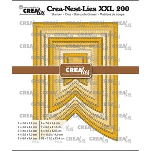 Crealies - Banner C with Stitchline XXL Dies