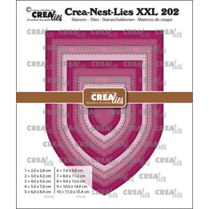 Crealies - Banner D / Church Arch with Stitchline XXL Dies