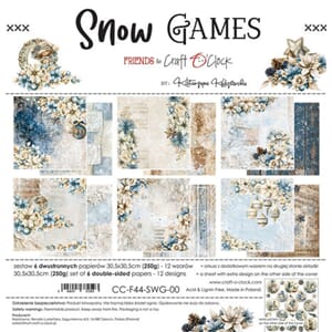 Craft O'Clock - Snow Games 12x12 Inch Paper Set