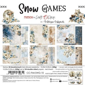 Craft O'Clock - Snow Games 6x6 Inch Paper Set