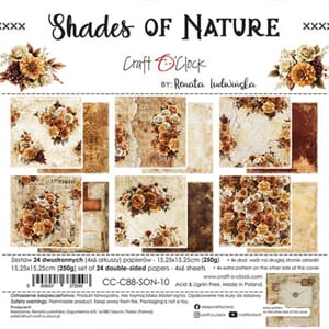 Craft O'Clock - Shades Of Nature 6x6 Inch Paper Set