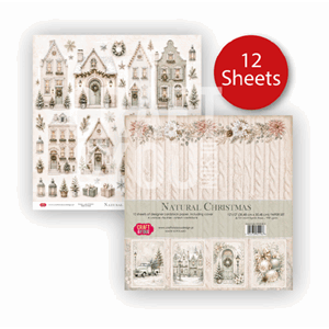 Craft & You Design - Natural Christmas 12x12 Inch Paper Set