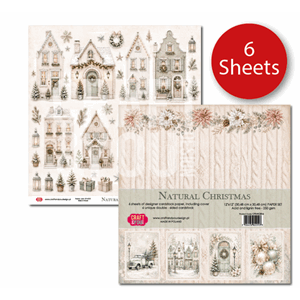 Craft & You Design - Natural Christmas 12x12 Inch Paper Set