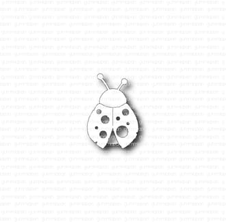Gummiapan - Marihøne dies, str 10,5x15,5 mm