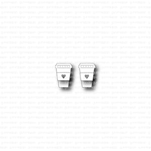 Gummiapan - Små kaffebeger dies, str 17,5x27,5 mm