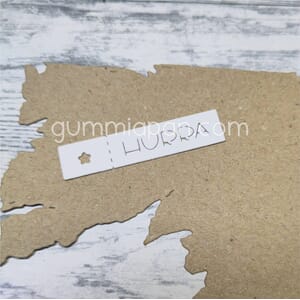 Gummiapan - Hurra banner dies, str 10,5 x 44,5 mm