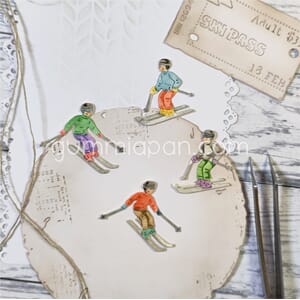 Gummiapan - Slalom kjøring dies, str 22,5 x 27, 32,5 x 28 mm