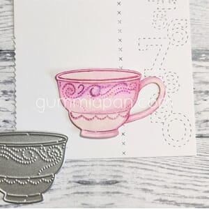 Gummiapan - Stor tekopp, str 58 x 36mm