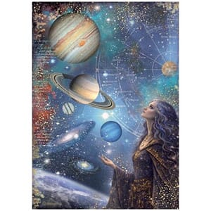 Stamperia - Cosmos A4 Rice Paper Planets