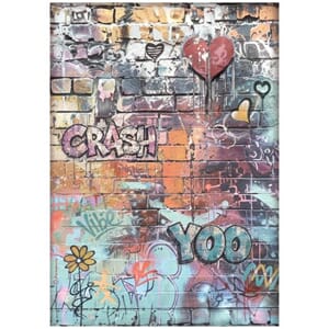 Stamperia - Furry Friends 2 A4 Rice Paper Graffiti
