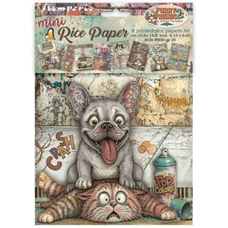 Stamperia - Furry Friends 2 A6 Mini Rice Paper Selection