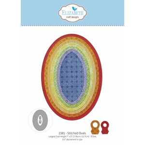 Elizabeth Craft - Bloom Wildly Die Stitched Ovals