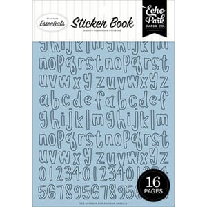 Echo Park - Essentials Blue Alpha Sticker Book