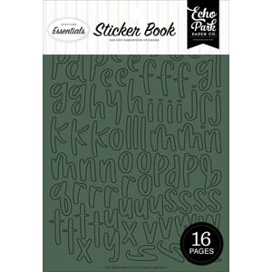 Echo Park - Essentials Green Alpha Sticker Book
