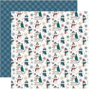Echo Park - Sledding Snowman - Wonderful Winterdays